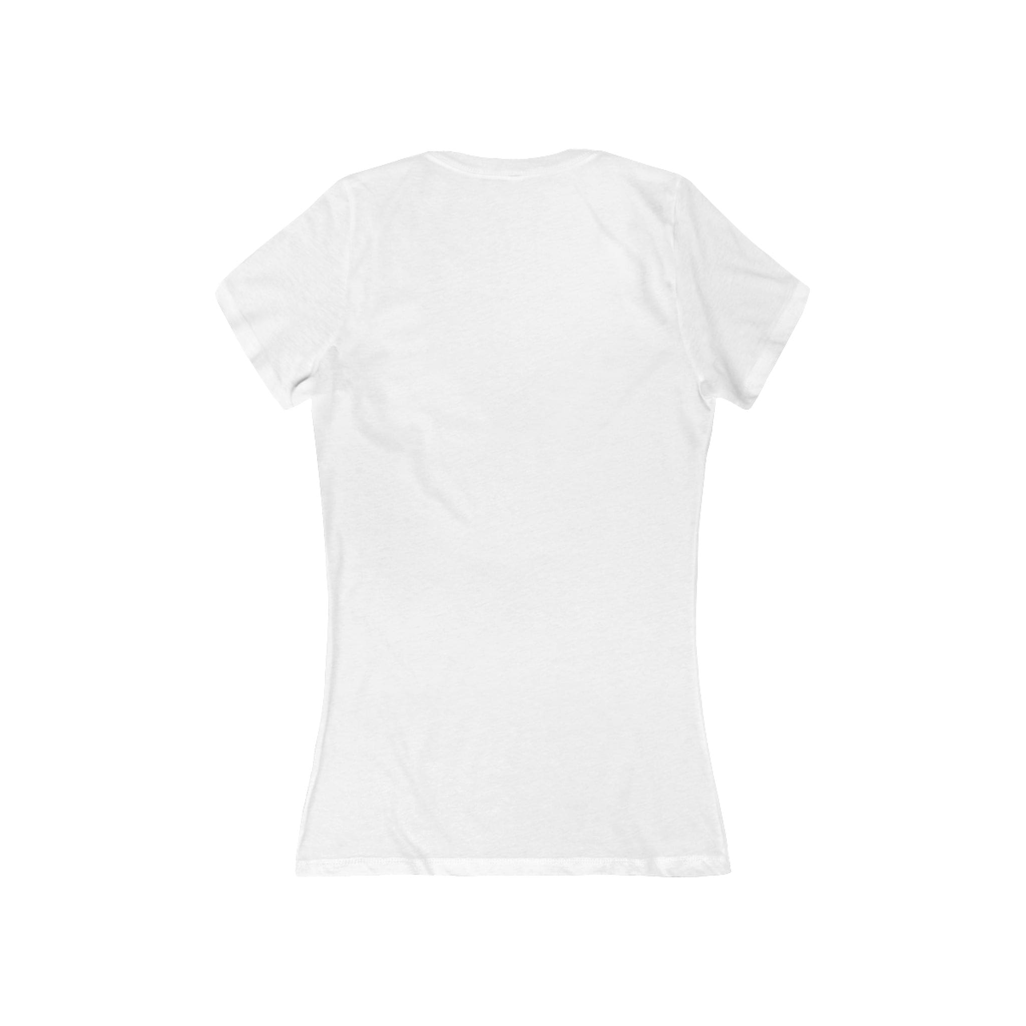 Find Your Tribe Women's Deep V-Neck Tee — Slim Fit Jersey Short Sleeve - Image 2