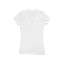 Find Your Tribe Women's Deep V-Neck Tee — Slim Fit Jersey Short Sleeve