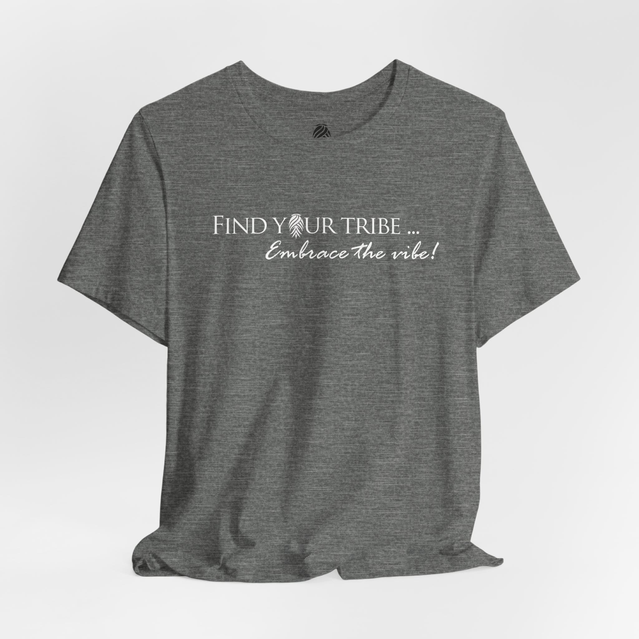 Find Your Tribe Unisex Tee (white graphic) - Image 5